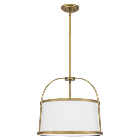 Quoizel York 4-Light Weathered Brass Pendant QP5342WS